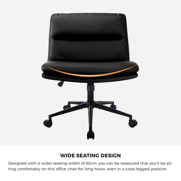 Parisi Modern Mid Back Wide Seat Office Chair |  Adjustable Ultra Comfort Computer Chair