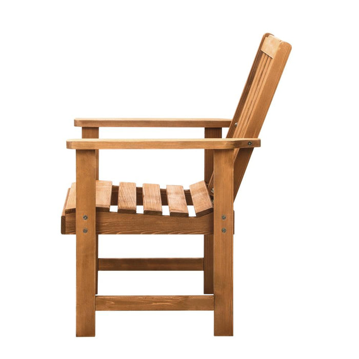 Tatiana Luxe Quality Outdoor Wooden Deck Chairs | Patio Garden High Back Armchairs