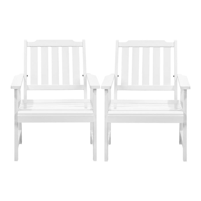 Tatiana Luxe Quality Outdoor Wooden Deck Chairs | Patio Garden High Back Armchairs