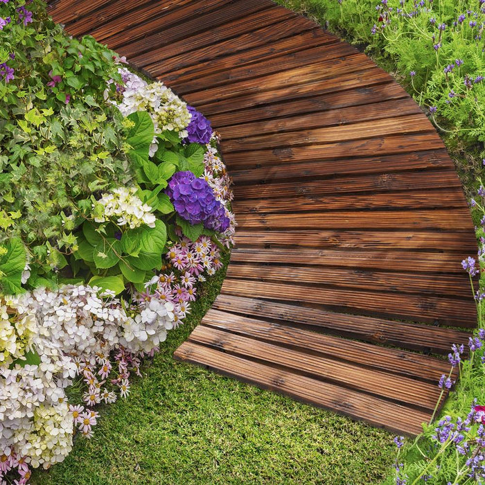 2.4m Wooden Garden Pathway Slats | Portable High Quality Weatherproof Garden Pathway