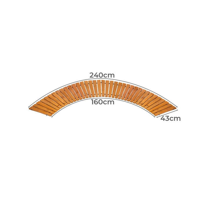 2.4m Wooden Garden Pathway Slats | Portable High Quality Weatherproof Garden Pathway