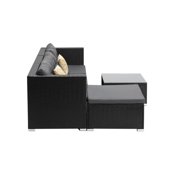 Ariana High Quality Wicker Outdoor Lounge Set | 4 or 6 Seater Modern Rattan Lounge Set with Table