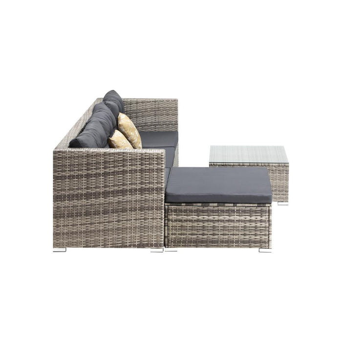 Ariana High Quality Wicker Outdoor Lounge Set | 4 or 6 Seater Modern Rattan Lounge Set with Table