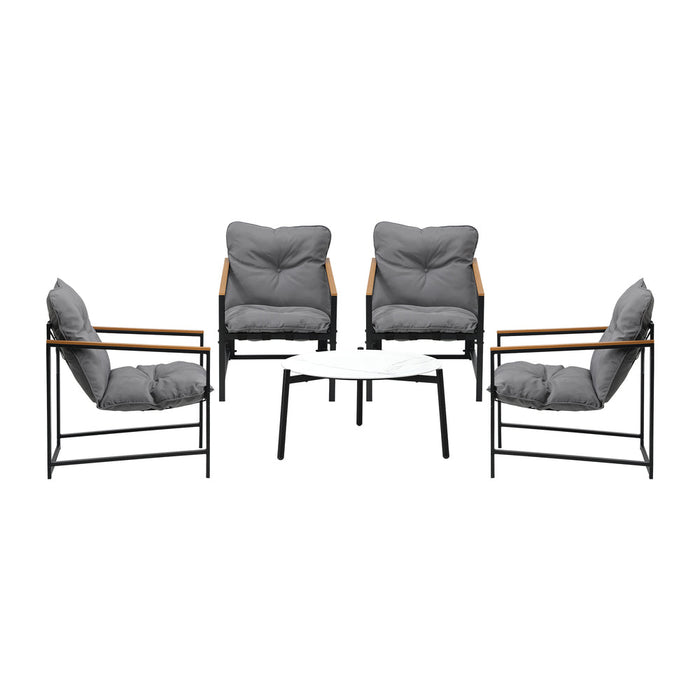 Romana 5pc Outdoor Lounge Sets | Designer Outdoor Table and Chairs Patio Set