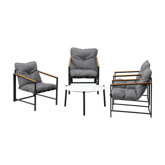 Romana 5pc Outdoor Lounge Sets | Designer Outdoor Table and Chairs Patio Set