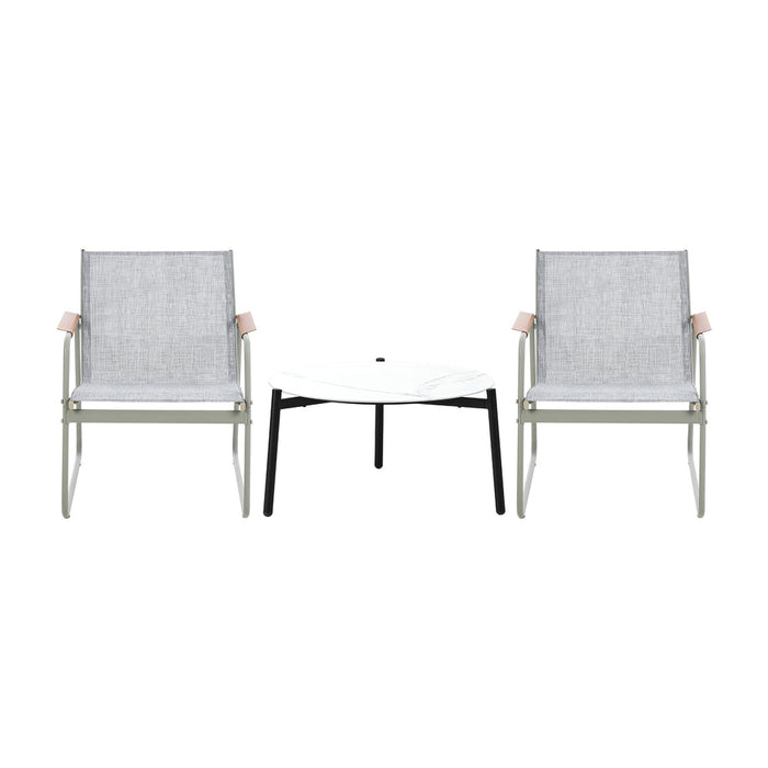Blanco Nuovo Modern Designer Outdoor Set | 3,4 or 5 Piece White Patio Lounge Table Chair Setting