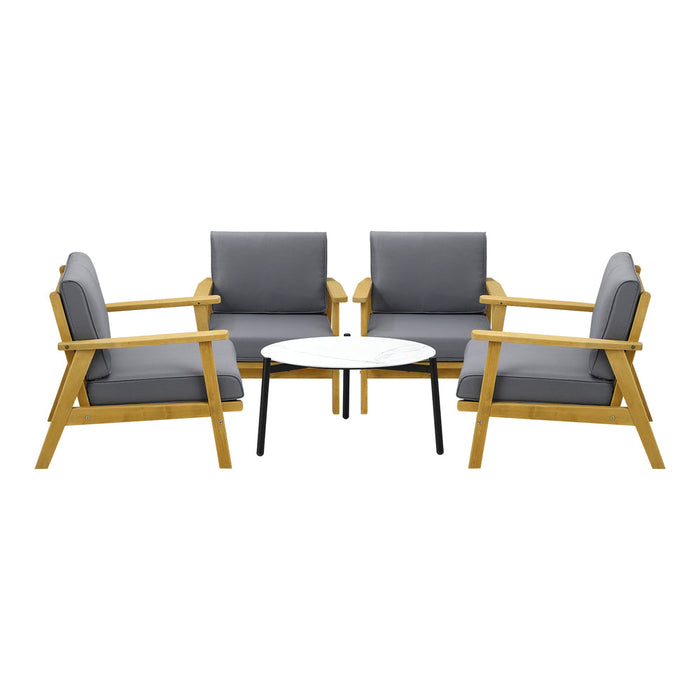 Romana 5pc Outdoor Lounge Sets | Designer Outdoor Table and Chairs Patio Set