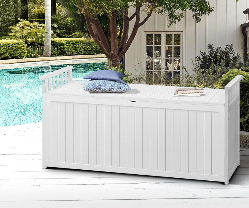 Two in One Extra Large 500L Outdoor Storage Box and Garden Bench | Premium Garden Storage and Seating Bench