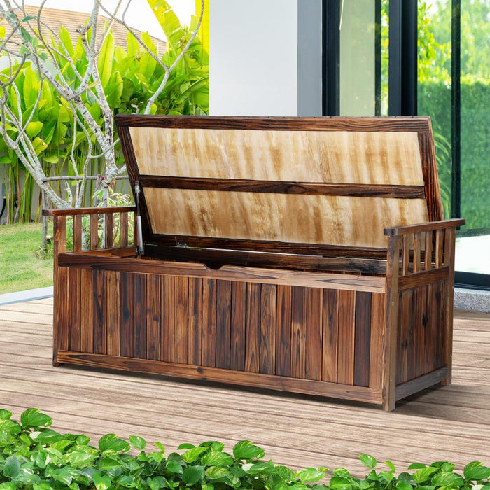 Two in One 200L Outdoor Bench and Storage Box | Wooden Garden Bench by Livsip