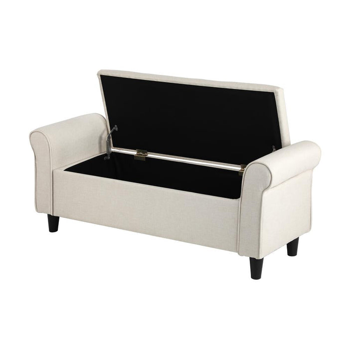 Premium Fabric Two in One Ottoman Storage Bench| Mini Day Bed Blanket Box