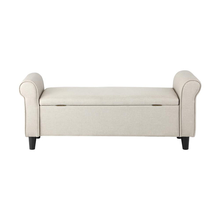 Premium Fabric Two in One Ottoman Storage Bench| Mini Day Bed Blanket Box
