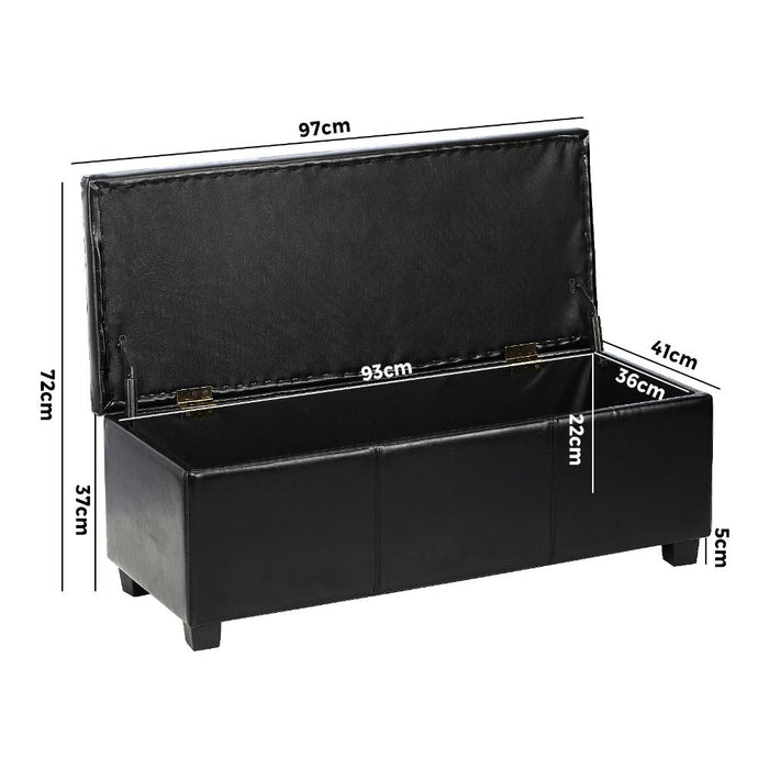 Premium Two in One Ottoman Storage Box and Seating Bench | Blanket Box