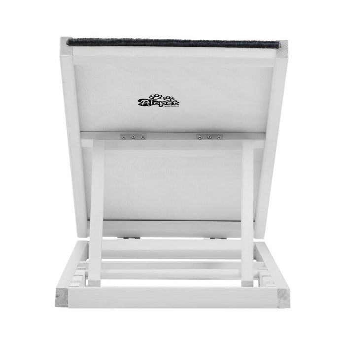 Adjustable Height Indoor Outdoor Foldable Pet Ramp | Dog Stairs Travel Ramp Extra Grip