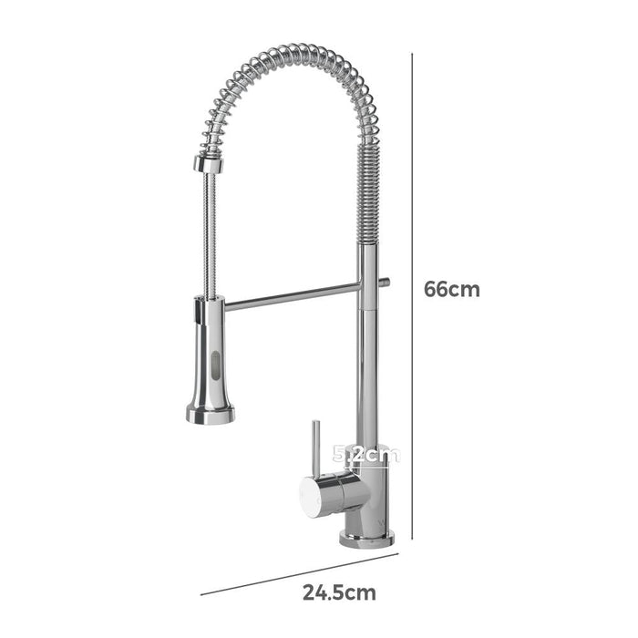 Super High Quality Pull Out Kitchen Mixer Tap in Black or Chrome | WELS 6 Kitchen Mixer Spray Faucet