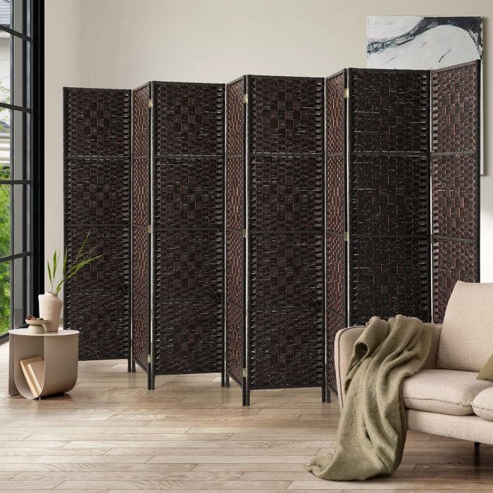 Arezzo Wood and Rattan Room Divider & Privacy Screens | Designer Room Panel Dividers
