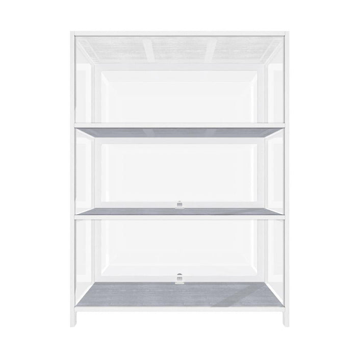Centrum Bamboo Multi Tier Storage Unit | Versatile Bamboo and Acrylic Display Cabinet