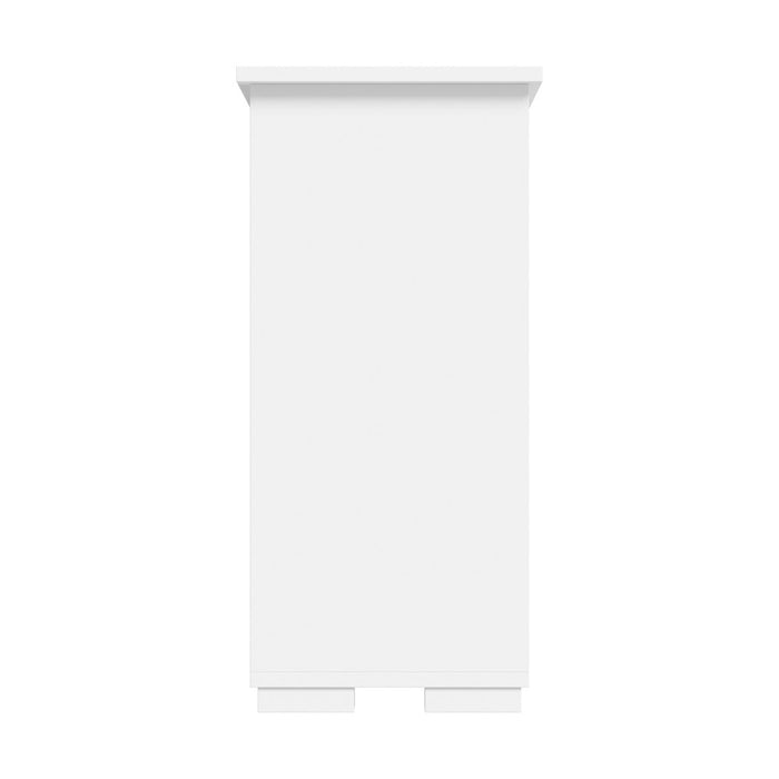 Belgrado Modern 2 Drawer Sideboard Glass Door Buffet | Contemporary Display Storage Cabinet