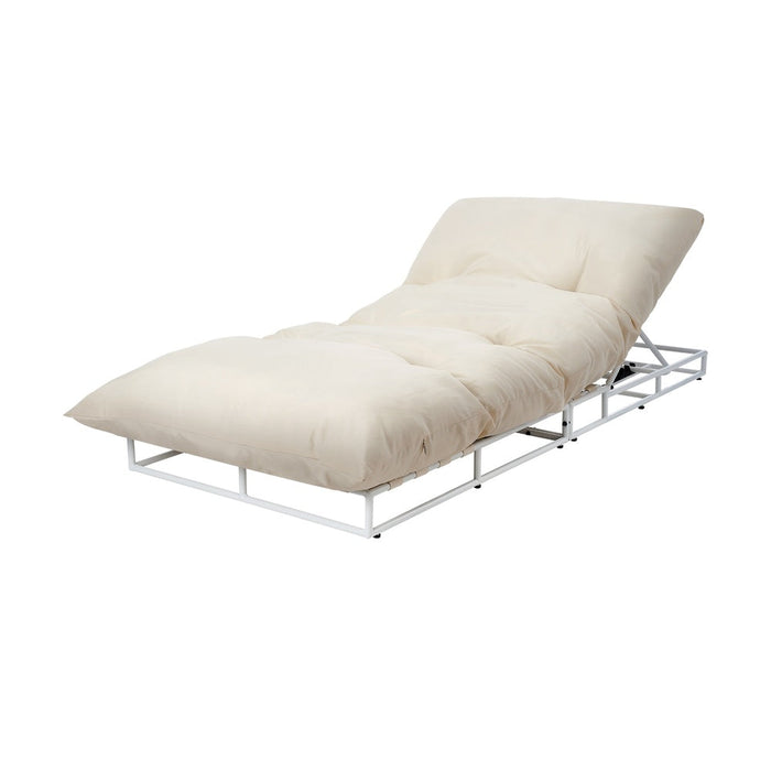 Azzuro Plush Cushioned Weatherproof Outdoor Lounger | Adjustable Outdoor Pool Day Bed Lounger