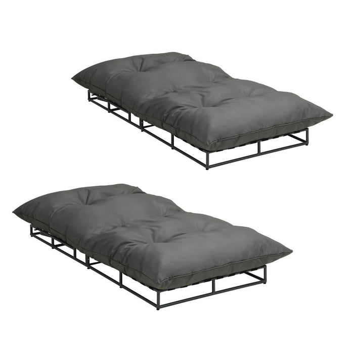 Azzuro Plush Cushioned Weatherproof Outdoor Lounger | Adjustable Outdoor Pool Day Bed Lounger