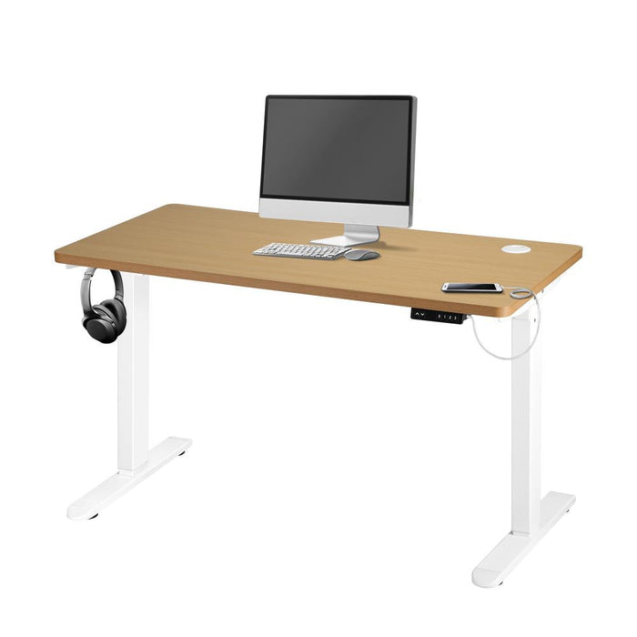 Leno Premium 71-116cm Electric Adjustable Standing Desk | Motorised Office Desk with USB & Type C Ports