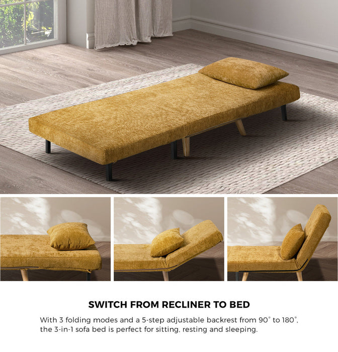 Amalfi Two In One Couch and Fold Out Sofa Bed | Versatile Adjustable Modern Sofa Chair