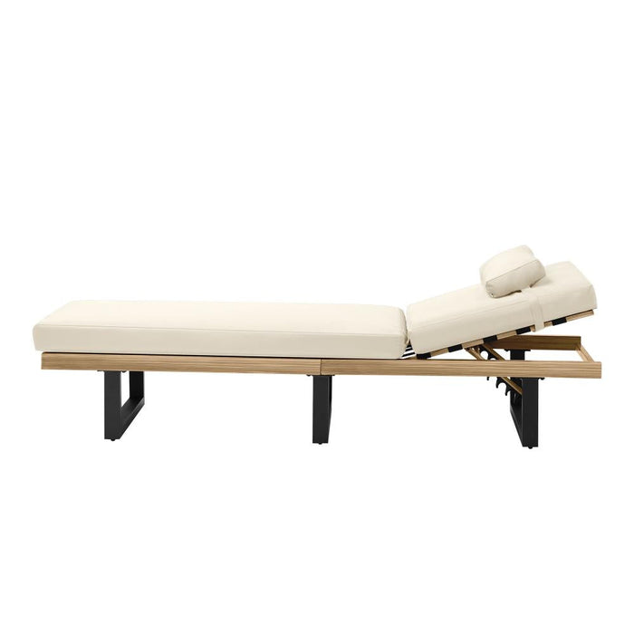 Aquino Sol Outdoor Cushioned Pool Loungers | Modern Adjustable Quality Day Bed Sun Loungers
