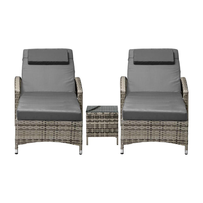 Milan High Quality Rattan Sun Lounger Day Bed | Adjustable Wicker Patio Pool Lounger