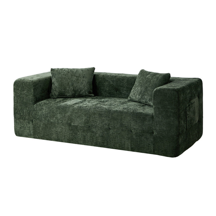 Bella Soft Chenille Two Seater Comfy Sofa Lounge | Compressed Sofa Box Lounge Unit