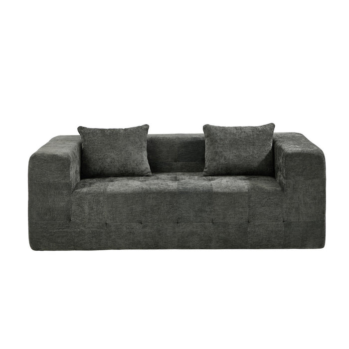 Bella Soft Chenille Two Seater Comfy Sofa Lounge | Compressed Sofa Box Lounge Unit