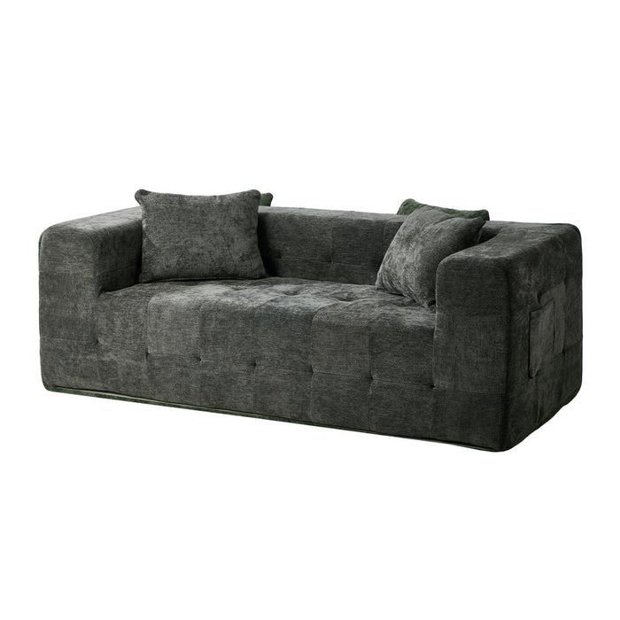 Bella Soft Chenille Two Seater Comfy Sofa Lounge | Compressed Sofa Box Lounge Unit