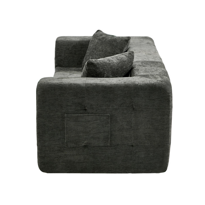 Bella Soft Chenille Two Seater Comfy Sofa Lounge | Compressed Sofa Box Lounge Unit