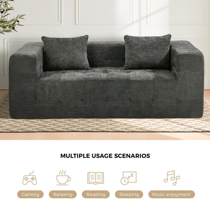 Bella Soft Chenille Two Seater Comfy Sofa Lounge | Compressed Sofa Box Lounge Unit
