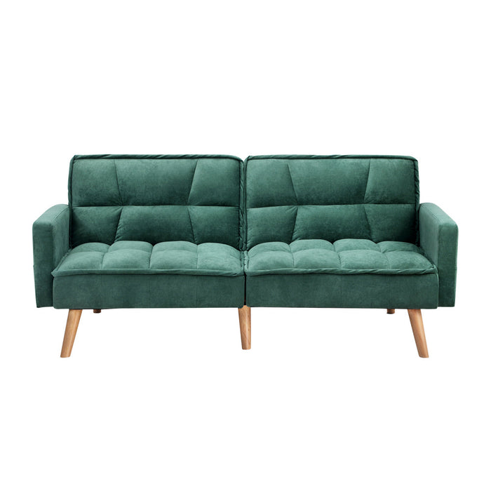 Sierra Two in One 3 Seater Sofa Couch and Fold Out Futon Bed | Super Luxury Converible Futon Sofa Couch | 3 Fabrics