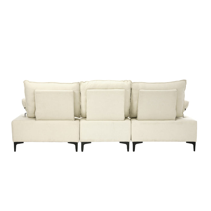 Valore Plush Fabric Modular Sofa Couch | Soft Chenille Fabric Modular Lounge Adjustable Armrests