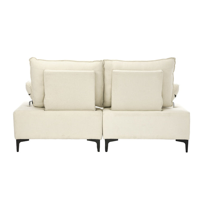 Valore Plush Fabric Modular Sofa Couch | Soft Chenille Fabric Modular Lounge Adjustable Armrests