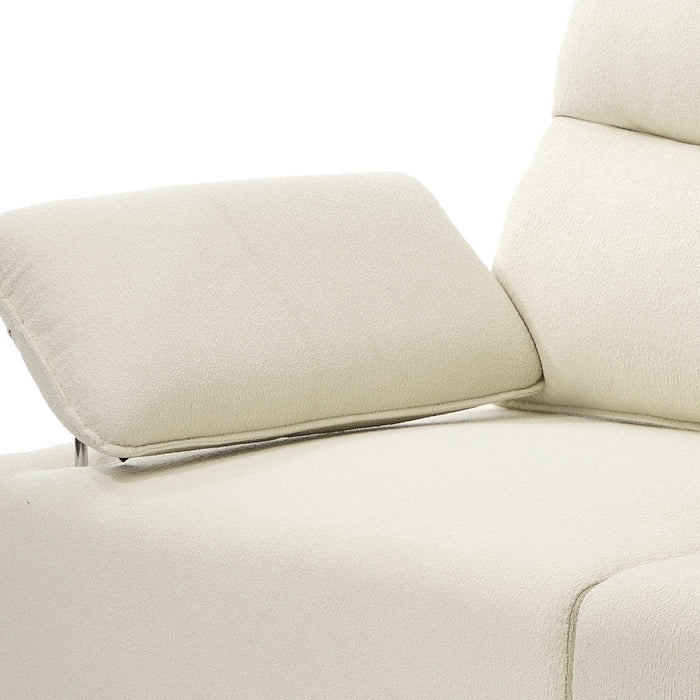 Valore Plush Fabric Modular Sofa Couch | Soft Chenille Fabric Modular Lounge Adjustable Armrests