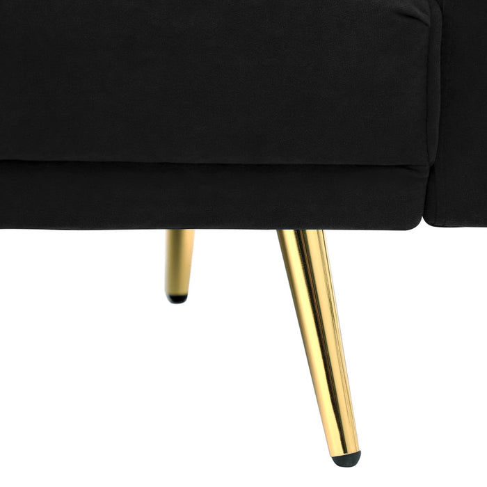 Lucrezia Velvet 3 Seater Sofa Couch and Fold Out Futon Bed | Adjustable Luxury Futon Sofa Couch