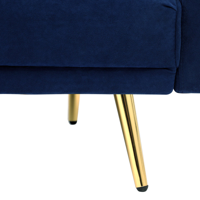 Lucrezia Velvet 3 Seater Sofa Couch and Fold Out Futon Bed | Adjustable Luxury Futon Sofa Couch