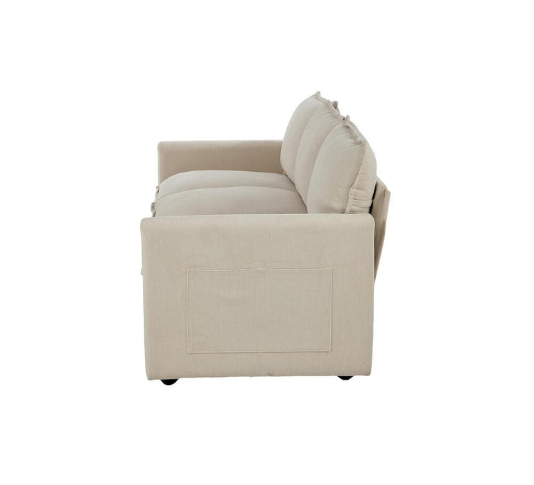 Nico Ultra Plush Fabric Modular Sofa Lounge | Soft Corduroy Fabric Modular Sofa Thick Cushions