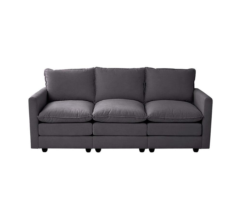 Nico Ultra Plush Fabric Modular Sofa Lounge | Soft Corduroy Fabric Modular Sofa Thick Cushions