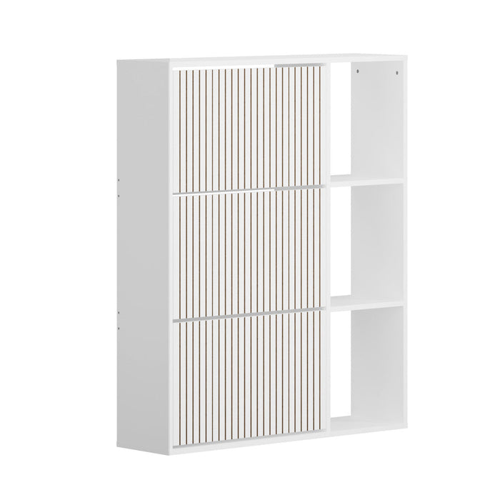 Amaro Noire Shoe Rack Cabinet and Display Unit | Two In One 30 Pair Shoe Storage Unit and Shelves