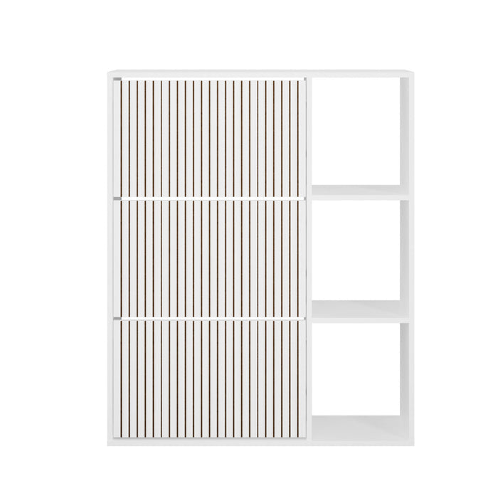 Amaro Noire Shoe Rack Cabinet and Display Unit | Two In One 30 Pair Shoe Storage Unit and Shelves