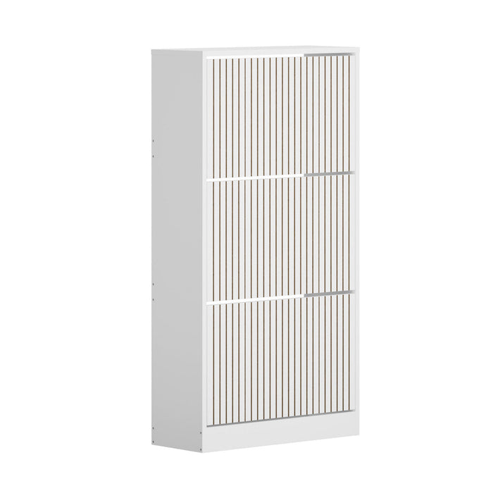 Amaro Noire Shoe Rack Cabinet | Modern Feature 30 Pair Shoe Storage Unit