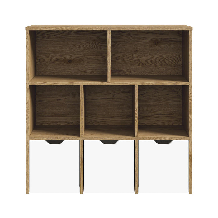 Scandi Kids Storage Organiser in White | 8 Compartment Removable Storage Cube