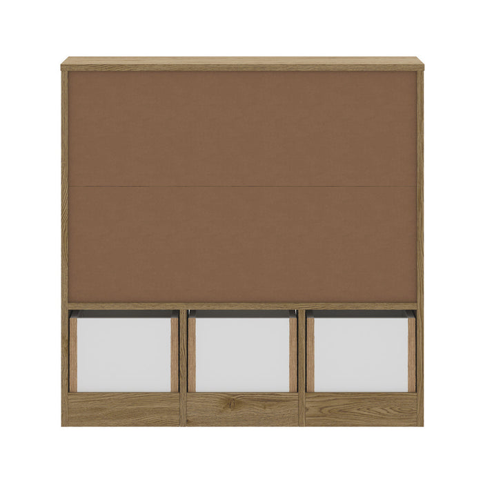 Scandi Kids Storage Organiser in White | 8 Compartment Removable Storage Cube