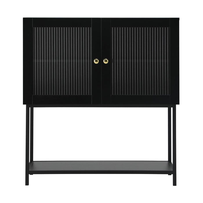 Amaro Nero Tempered Glass Bathroom Cabinet Storage Unit | Multi Storage Laundry or Bathroom Cupboard