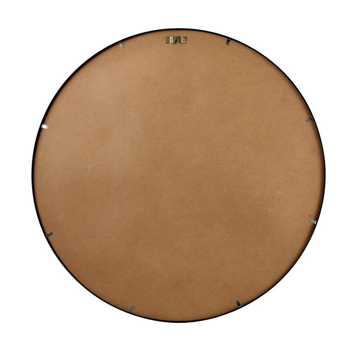 Sierra Contemporary Slim Round Wall Mirror | Bathroom Hallway Round Mirror in Black or Gold Frame