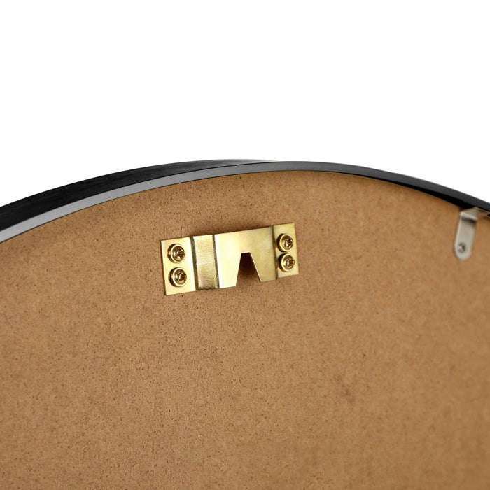 Sierra Contemporary Slim Round Wall Mirror | Bathroom Hallway Round Mirror in Black or Gold Frame