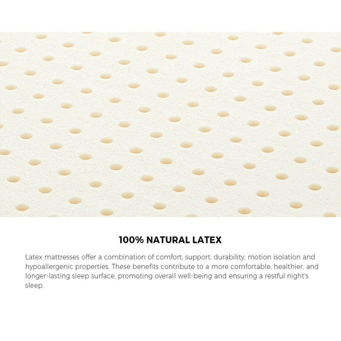 Allure Ultra Plush Latex 9 Zone Dreameasy 34cm Mattress | Full Body Support Medium Firm Hypo Allergenic Bed Matrress | 5 Sizes