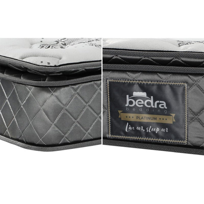 Pulsar 6 Turn Coil Bonnell Spring Plush 21cm Mattress | Full Body Support Ventialted Medium Firm Mattress